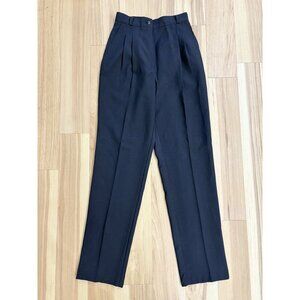 Vintage Sag Harbor High Rise Pleated Dress Pants Size 10 Black